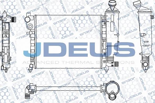 Jdeus M-0070490 - Radiator, engine cooling autospares.lv