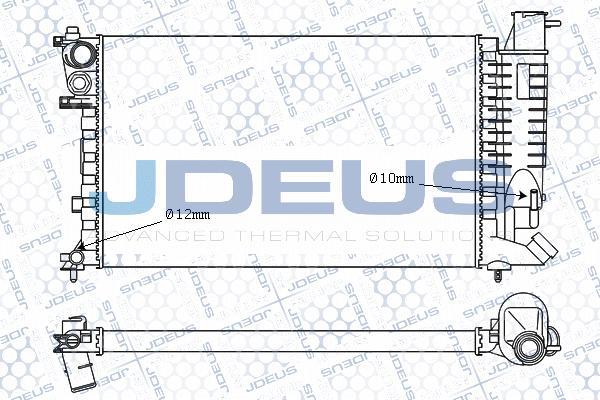 Jdeus M-007044A - Radiator, engine cooling autospares.lv