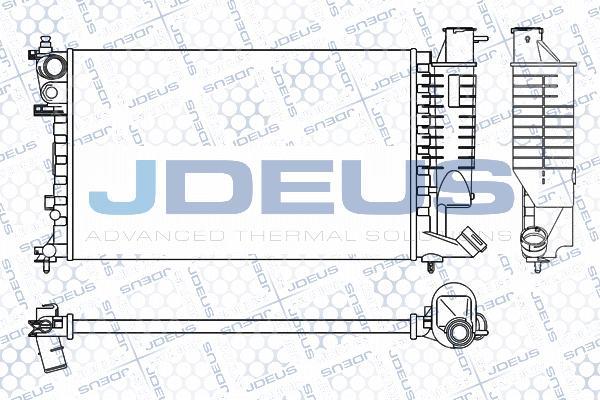 Jdeus M-0070410 - Radiator, engine cooling autospares.lv