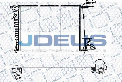 Jdeus M-0070630 - Radiator, engine cooling autospares.lv