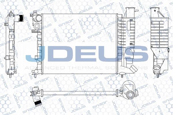 Jdeus M-0070670 - Radiator, engine cooling autospares.lv