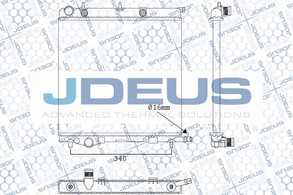 Jdeus M-0070090 - Radiator, engine cooling autospares.lv