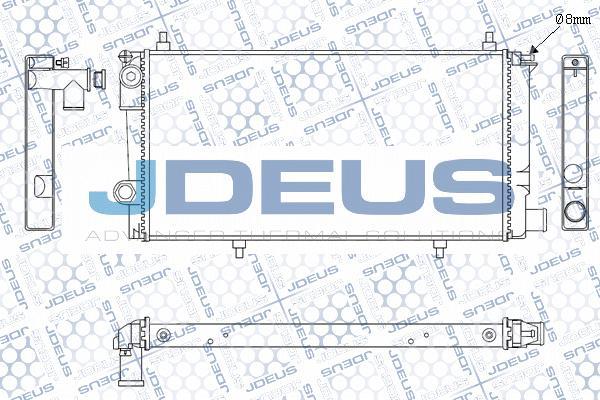 Jdeus M-0070021 - Radiator, engine cooling autospares.lv