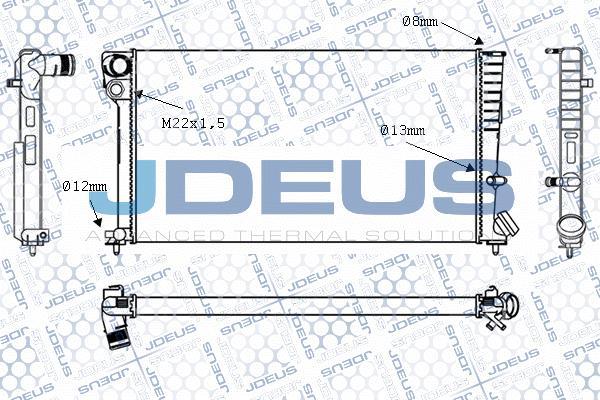 Jdeus M-0070130 - Radiator, engine cooling autospares.lv