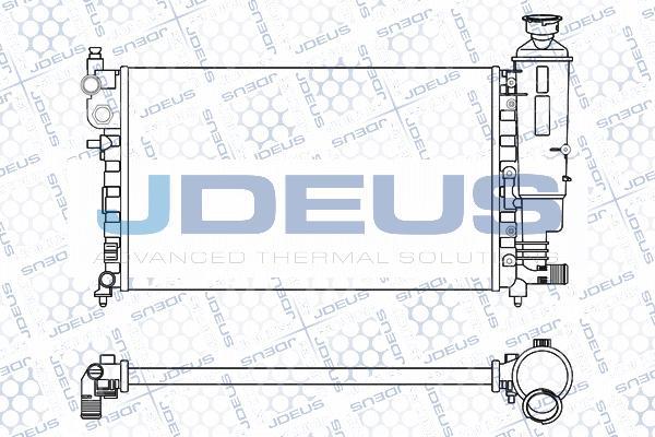 Jdeus M-0070310 - Radiator, engine cooling autospares.lv