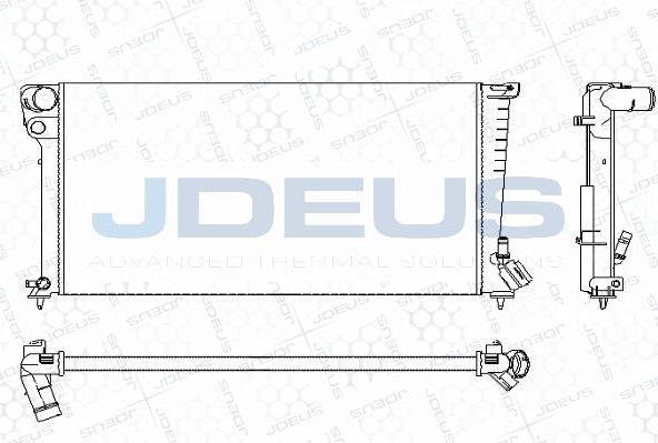 Jdeus M-0070200 - Radiator, engine cooling autospares.lv