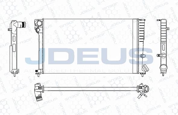 Jdeus M-0070210 - Radiator, engine cooling autospares.lv