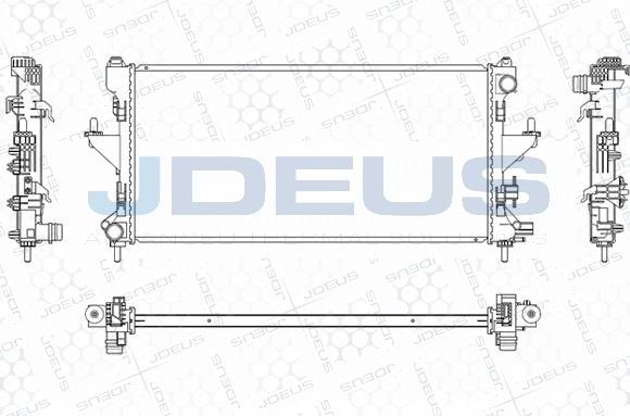 Jdeus M-0070220 - Radiator, engine cooling autospares.lv