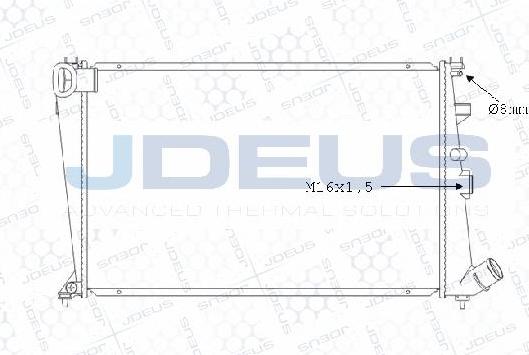 Jdeus M-0070730 - Radiator, engine cooling autospares.lv