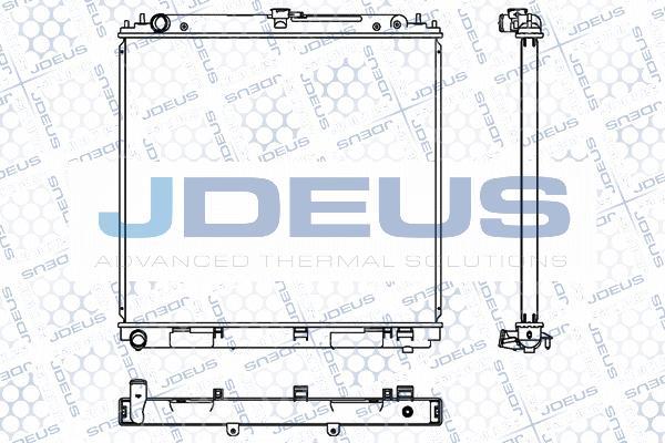 Jdeus M-0190610 - Radiator, engine cooling autospares.lv