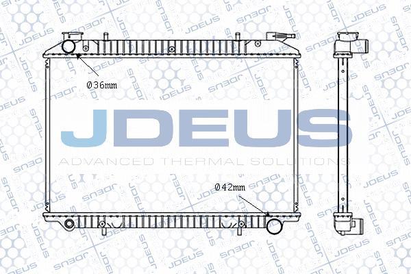 Jdeus M-0190820 - Radiator, engine cooling autospares.lv