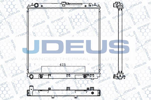 Jdeus M-0190340 - Radiator, engine cooling autospares.lv