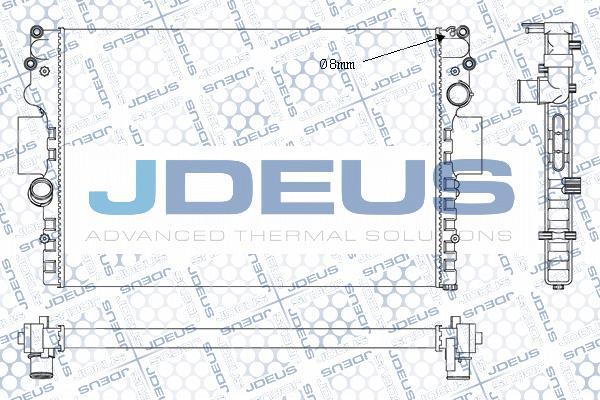 Jdeus M-0140041 - Radiator, engine cooling autospares.lv