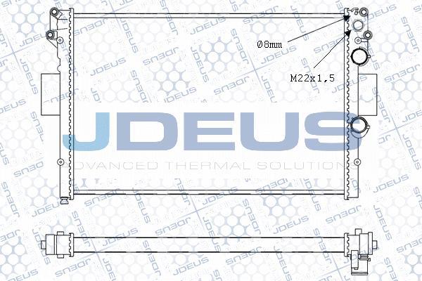 Jdeus M-0140011 - Radiator, engine cooling autospares.lv