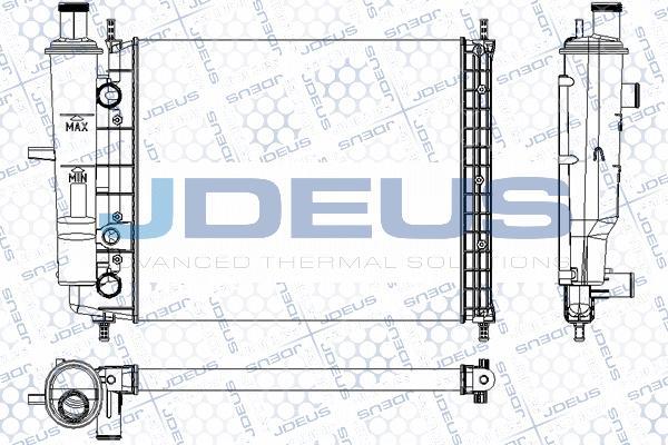 Jdeus M-0110490 - Radiator, engine cooling autospares.lv