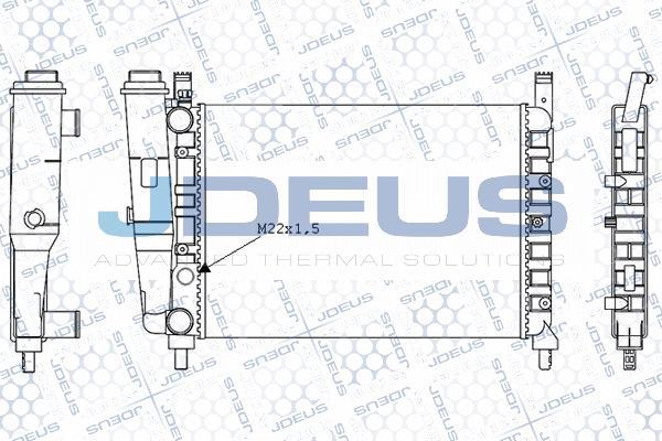 Jdeus M-0110410 - Radiator, engine cooling autospares.lv