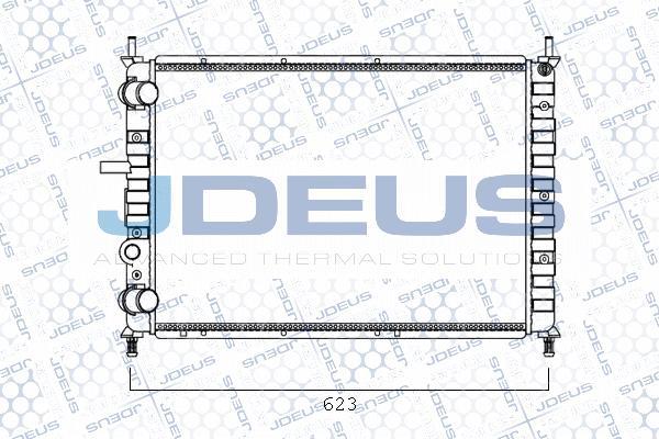 Jdeus M-0110540 - Radiator, engine cooling autospares.lv