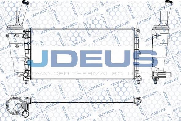 Jdeus M-0110640 - Radiator, engine cooling autospares.lv