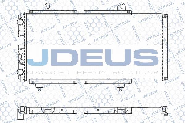 Jdeus M-011007A - Radiator, engine cooling autospares.lv