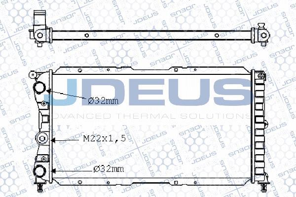 Jdeus M-0110120 - Radiator, engine cooling autospares.lv