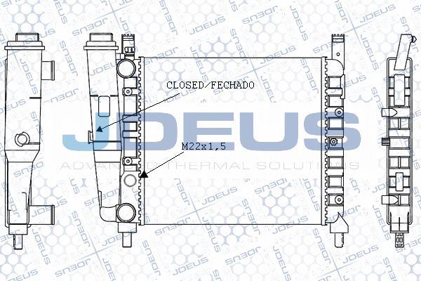 Jdeus M-0110390 - Radiator, engine cooling autospares.lv