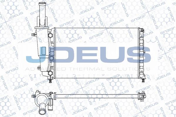 Jdeus M-0110310 - Radiator, engine cooling autospares.lv