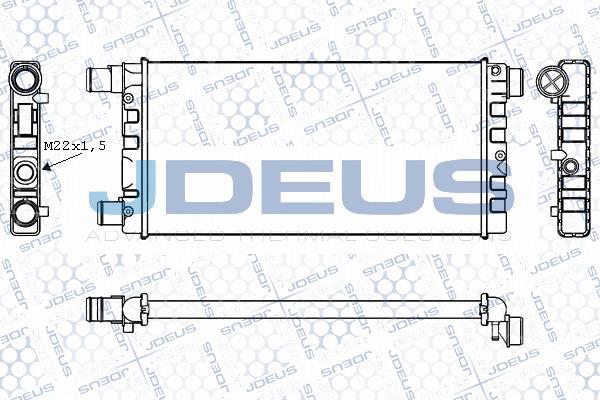 Jdeus M-011021A - Radiator, engine cooling autospares.lv