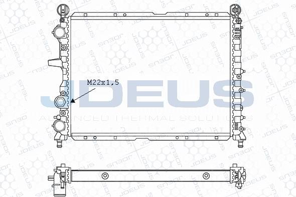 Jdeus M-0110230 - Radiator, engine cooling autospares.lv