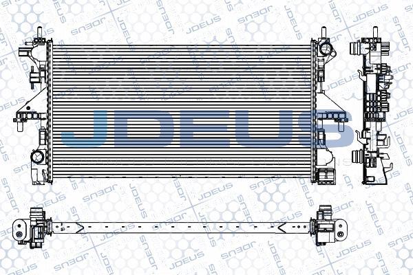 Jdeus M-0111500 - Radiator, engine cooling autospares.lv