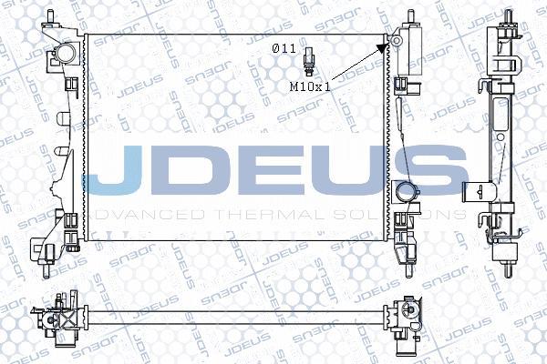 Jdeus M-0111190 - Radiator, engine cooling autospares.lv