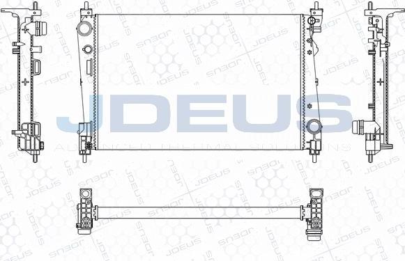 Jdeus M-011116A - Radiator, engine cooling autospares.lv