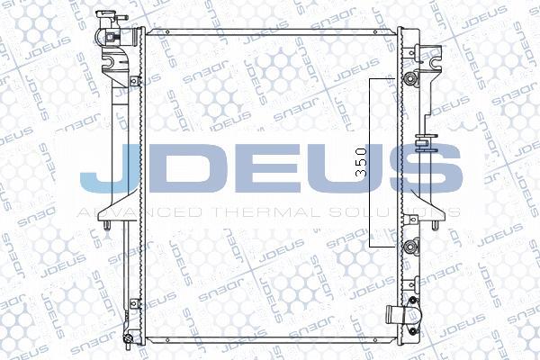 Jdeus M-0180490 - Radiator, engine cooling autospares.lv