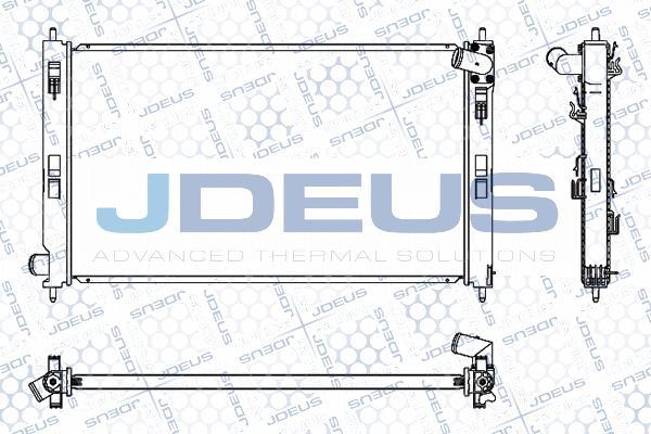 Jdeus M-0180430 - Radiator, engine cooling autospares.lv