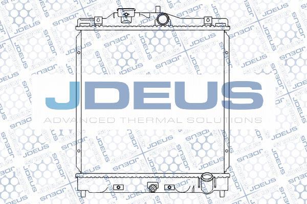 Jdeus M-0130040 - Radiator, engine cooling autospares.lv