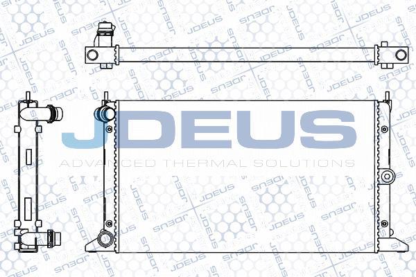 Jdeus M-012092A - Radiator, engine cooling autospares.lv