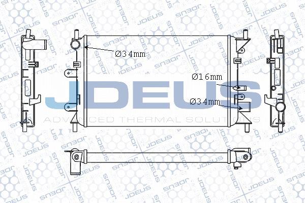 Jdeus M-012055A - Radiator, engine cooling autospares.lv