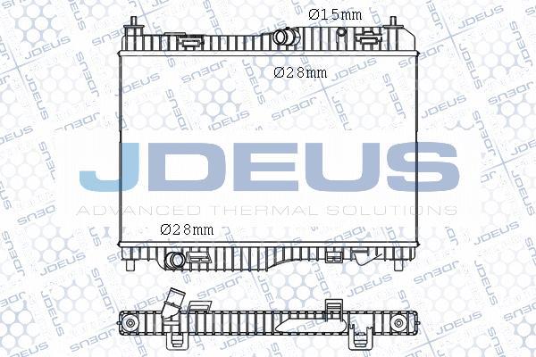 Jdeus M-012069A - Radiator, engine cooling autospares.lv