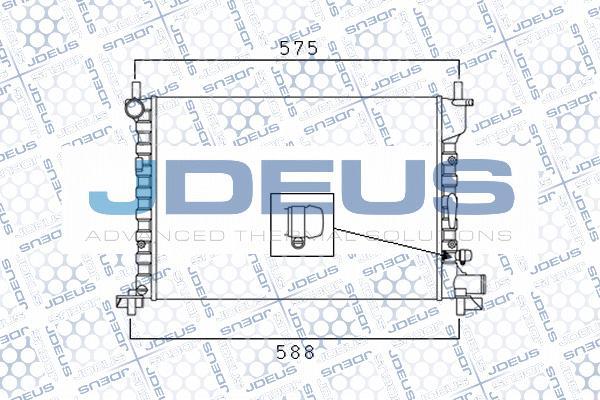 Jdeus M-0120850 - Radiator, engine cooling autospares.lv