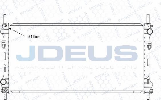 Jdeus M-0121020 - Radiator, engine cooling autospares.lv