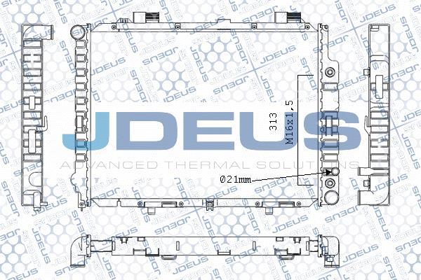 Jdeus M-0170650 - Radiator, engine cooling autospares.lv