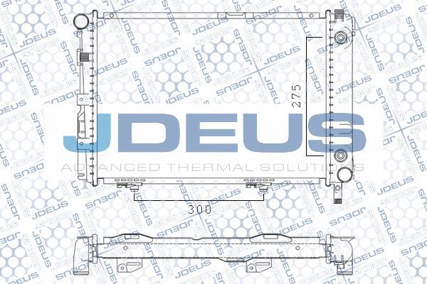 Jdeus M-0170090 - Radiator, engine cooling autospares.lv