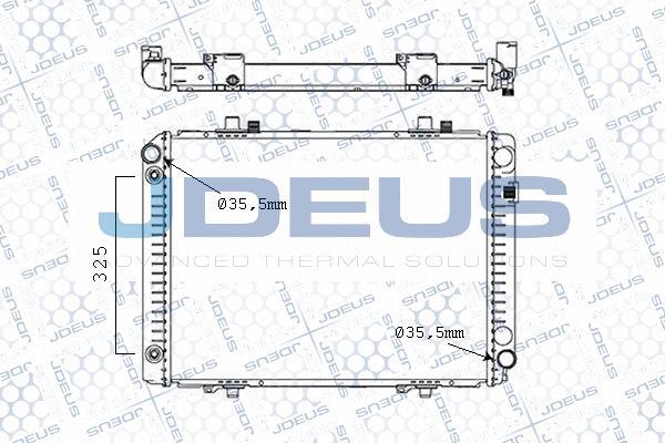 Jdeus M-017000A - Radiator, engine cooling autospares.lv