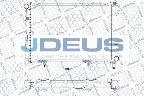 Jdeus M-0170080 - Radiator, engine cooling autospares.lv