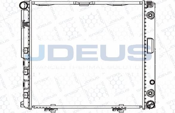 Jdeus M-0170330 - Radiator, engine cooling autospares.lv