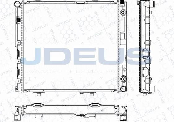 Jdeus M-0170240 - Radiator, engine cooling autospares.lv