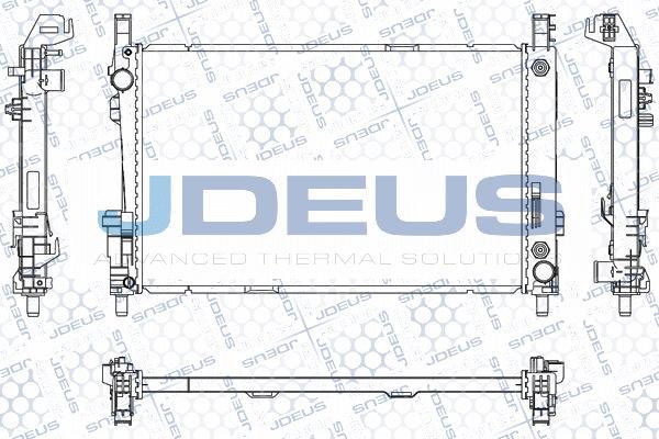 Jdeus M-0170760 - Radiator, engine cooling autospares.lv