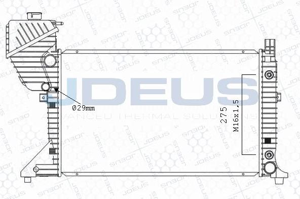 Jdeus M-0171020 - Radiator, engine cooling autospares.lv