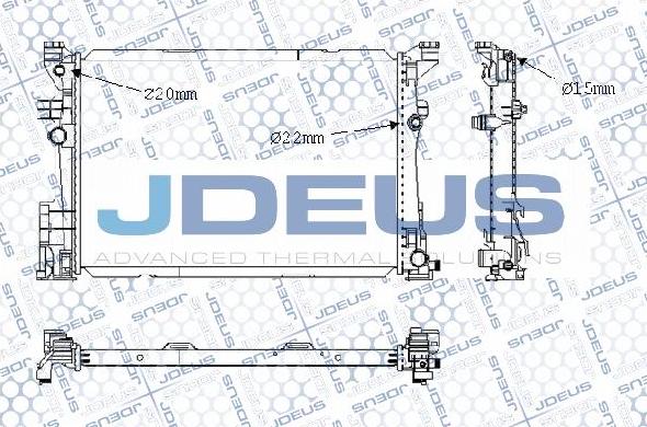 Jdeus M-0171250 - Radiator, engine cooling autospares.lv