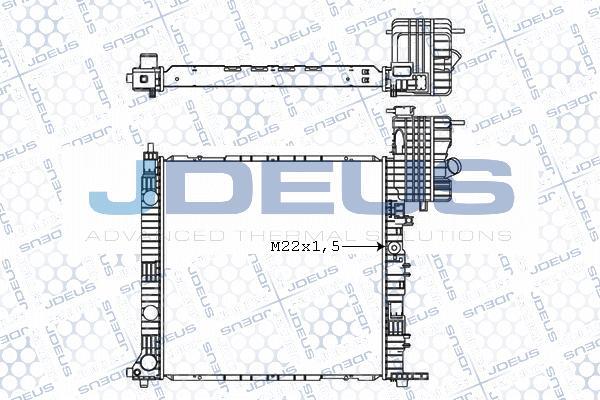 Jdeus M-0171210 - Radiator, engine cooling autospares.lv