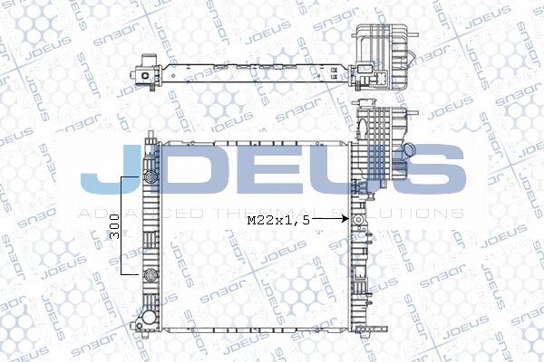 Jdeus M-0171220 - Radiator, engine cooling autospares.lv